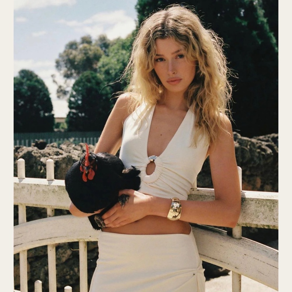 ANCE GRIA halter top and maxi skirt SET